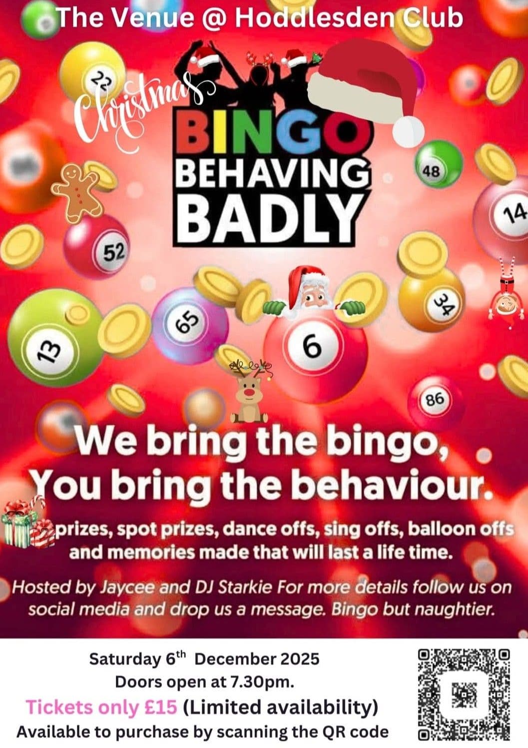 Christmas Bingo Behaving Badly